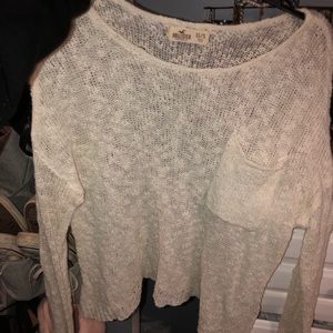 White hollister sweater